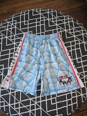 Lacrosse Unlimited Ninja Penguins Ice Print Athletic Shorts Youth XL